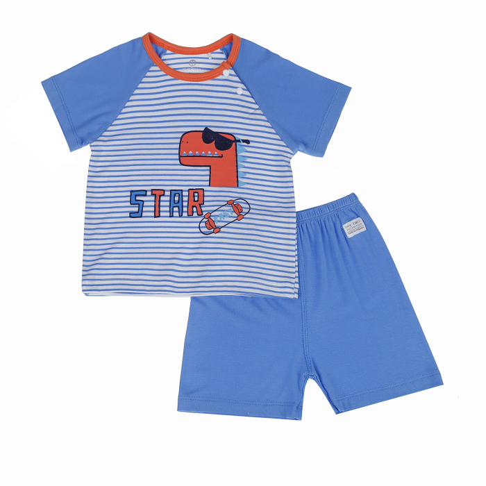 Body đùi cho bé trai KidsPlaza cổ yếm hình Gấu HN21H